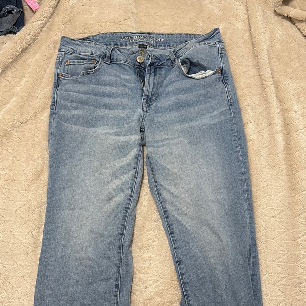 American Eagle Blue Straight Leg Jeans